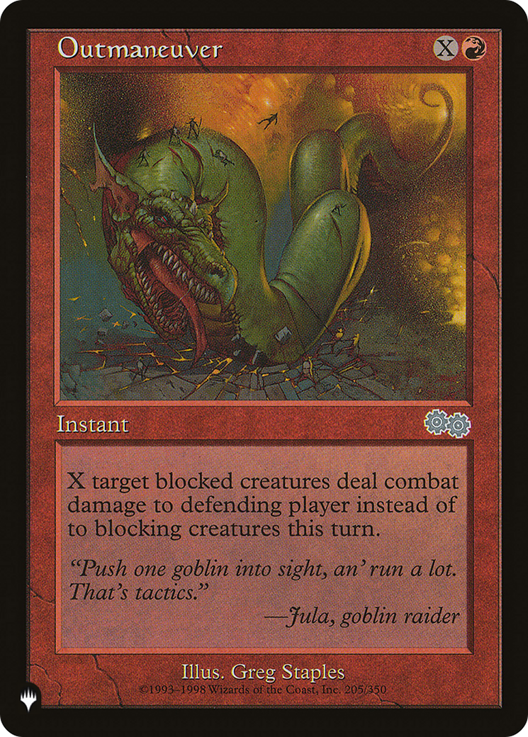 Outmaneuver (LIST-205/350) [Mystery Booster] The List MTG Single Wizards of the Coast