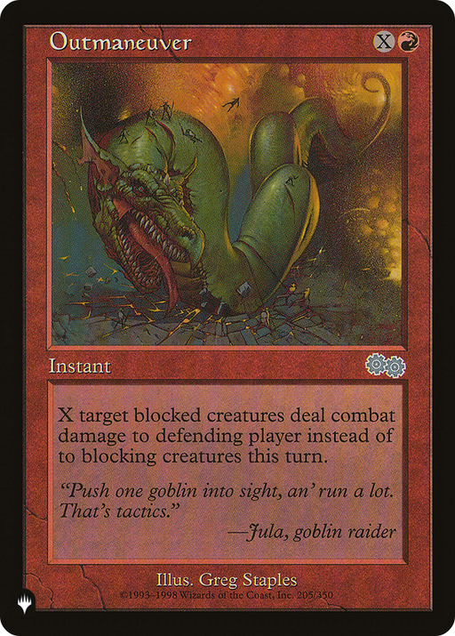 Outmaneuver (LIST-205/350) [Mystery Booster] The List MTG Single Wizards of the Coast