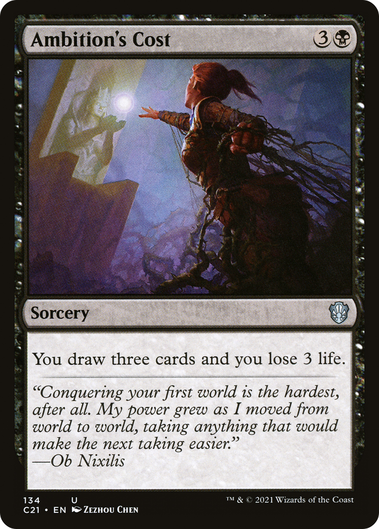 Ambition's Cost (C21-134) [Commander 2021] MTG Single Wizards of the Coast