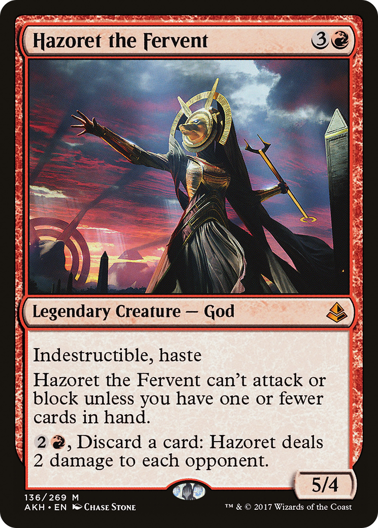 Hazoret the Fervent (AKH-136) [Amonkhet] MTG Single Wizards of the Coast