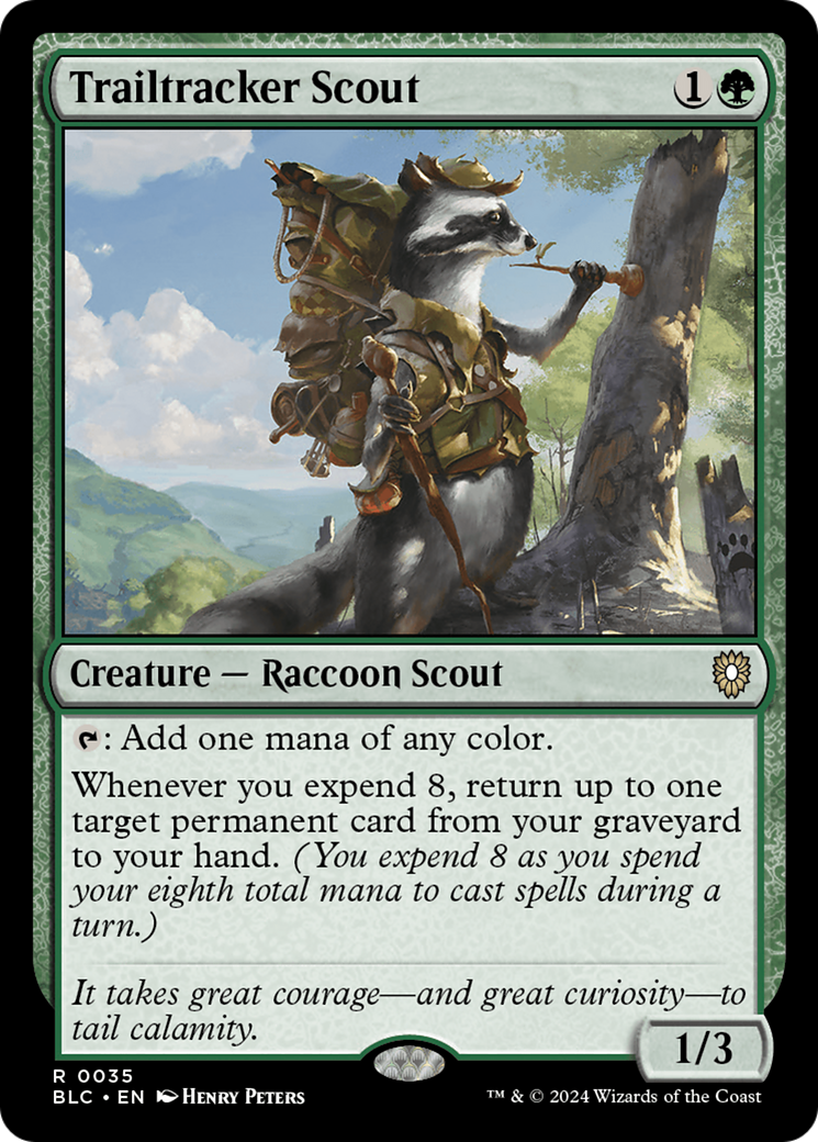 Trailtracker Scout (BLC-035) [Bloomburrow Commander] MTG Single Wizards of the Coast