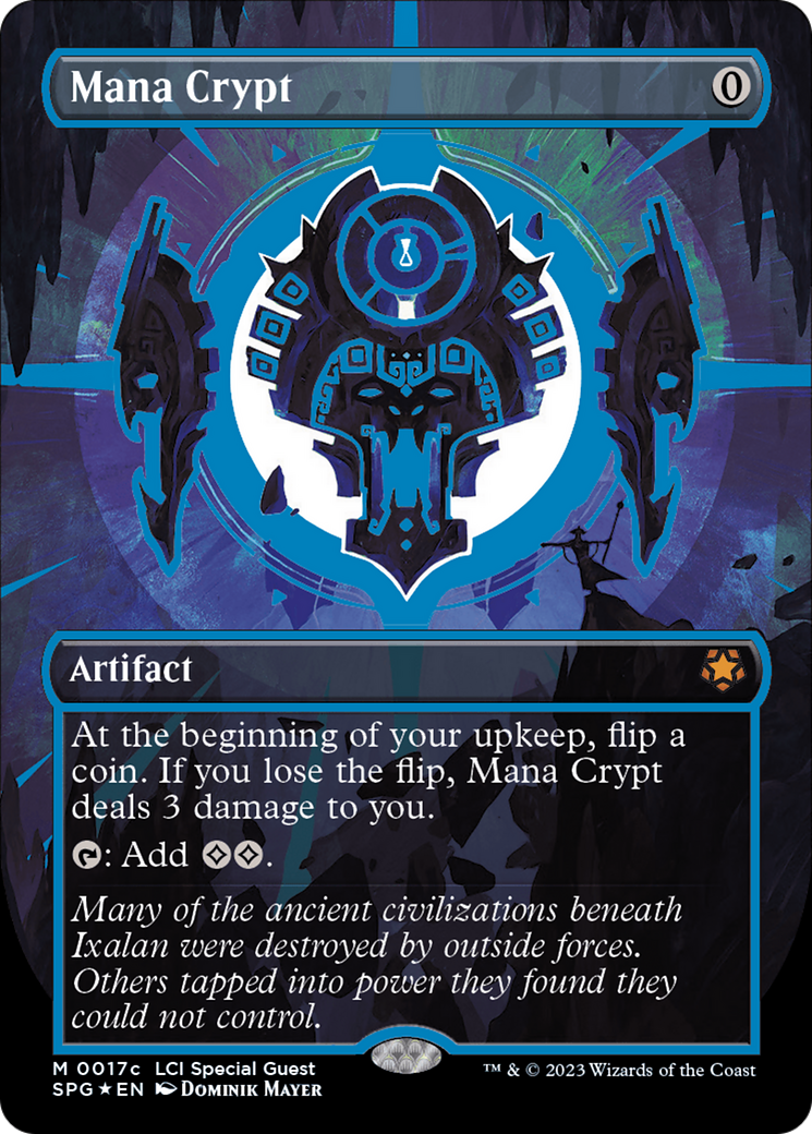 Mana Crypt (0017c) (SPG-17C) [Special Guests] (Borderless) Foil MTG Single Wizards of the Coast