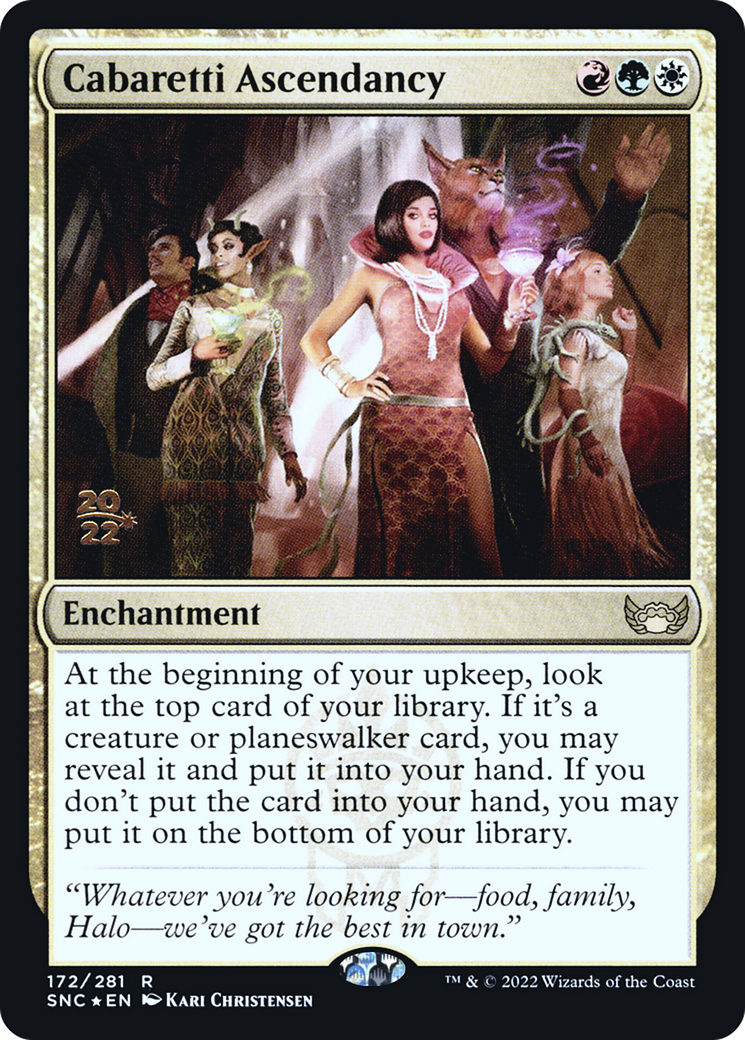 Cabaretti Ascendancy (PRE-172S) [Streets of New Capenna Promos] Foil MTG Single Wizards of the Coast