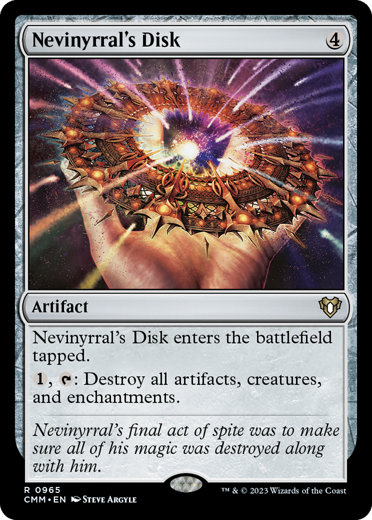 Nevinyrral's Disk (CMM-965) [Commander Masters] MTG Single Wizards of the Coast