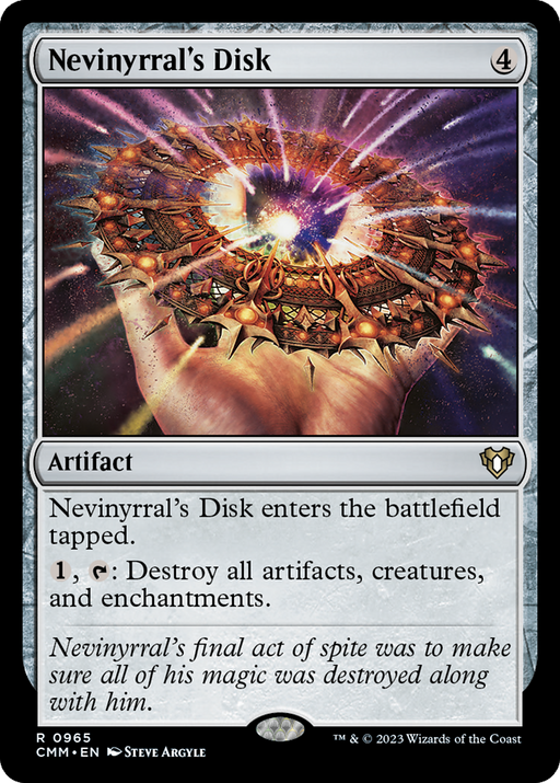 Nevinyrral's Disk (CMM-965) [Commander Masters] MTG Single Wizards of the Coast