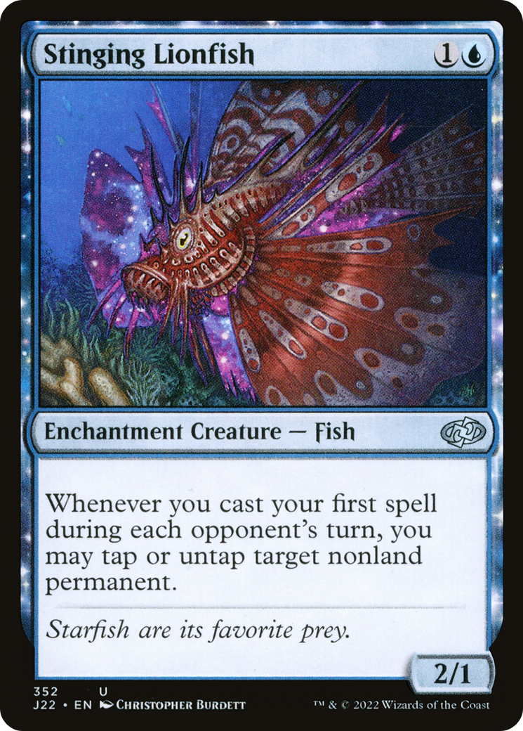 Stinging Lionfish (J22-352) [Jumpstart 2022] MTG Single Wizards of the Coast
