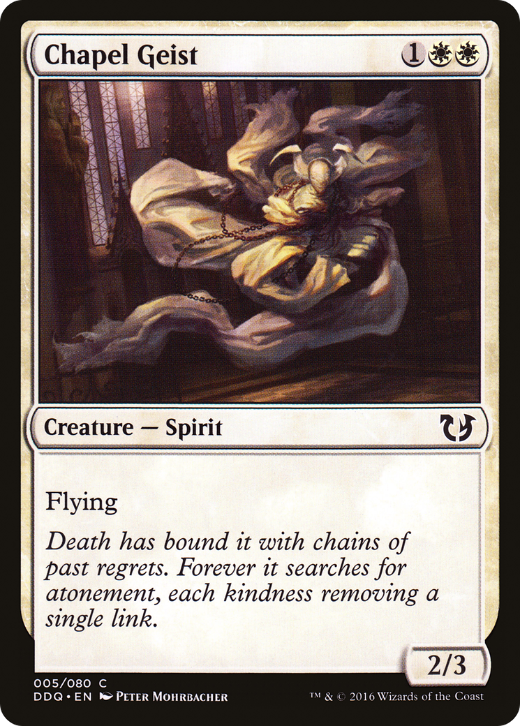 Chapel Geist (DDQ-005) [Misc] Duel Decks: Blessed vs. Cursed MTG Single Wizards of the Coast