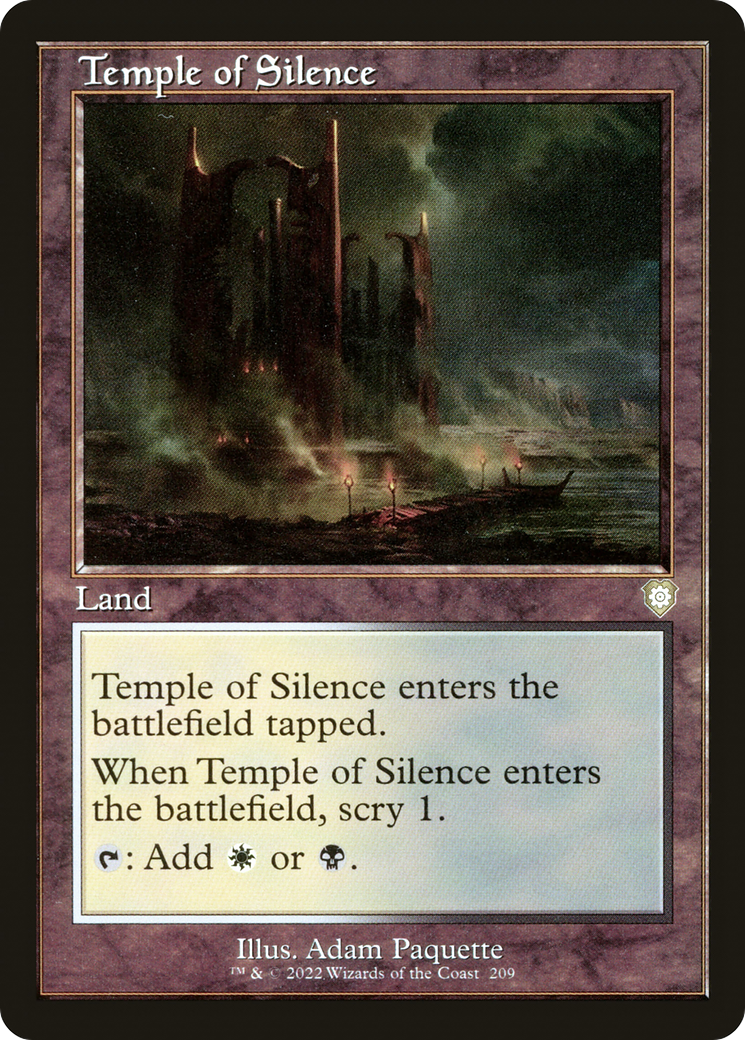 Temple of Silence (BRC-209) [The Brothers' War Commander] MTG Single Wizards of the Coast