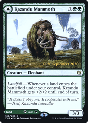 Kazandu Mammoth (PRE-189) [Zendikar Rising Promos] Foil MTG Single Wizards of the Coast