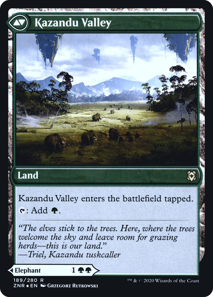 Kazandu Mammoth (PRE-189) [Zendikar Rising Promos] Foil MTG Single Wizards of the Coast