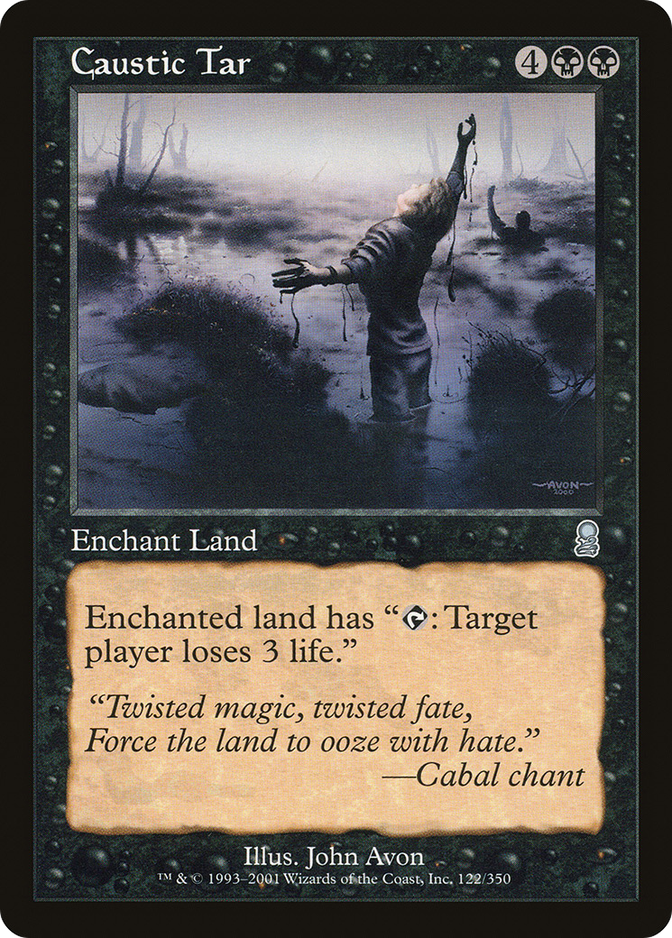 Caustic Tar (ODY-122) [Odyssey] Foil MTG Single Wizards of the Coast