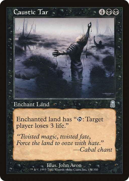 Caustic Tar (ODY-122) [Odyssey] MTG Single Wizards of the Coast