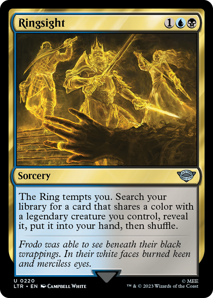 Ringsight (LTR-220) [The Lord of the Rings: Tales of Middle-earth] Foil MTG Single Wizards of the Coast