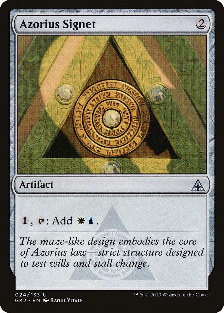 Azorius Signet (GK2-024) [Misc] RNA Guild Kit MTG Single Wizards of the Coast