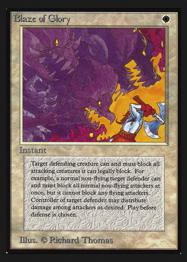 Blaze of Glory (IE) (IED-) [Intl. Collectors' Edition] MTG Single Wizards of the Coast