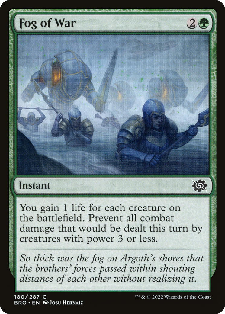 Fog of War (BRO-180) [The Brothers' War] MTG Single Wizards of the Coast