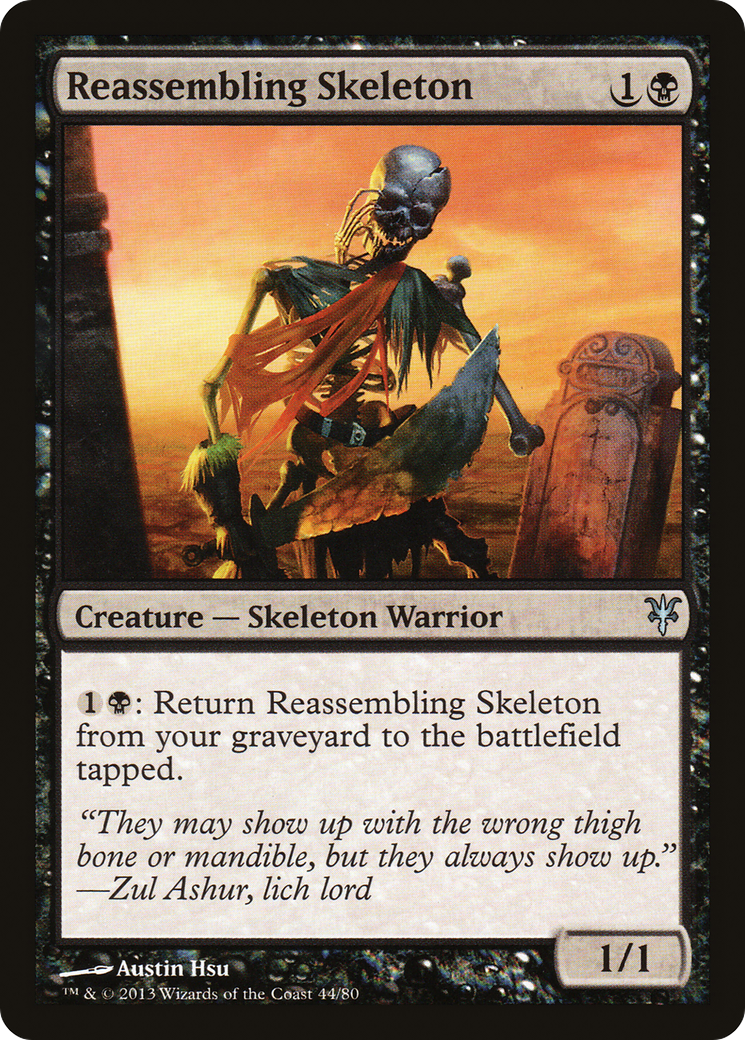 Reassembling Skeleton (DDK-044) [Misc] Duel Decks: Sorin vs. Tibalt MTG Single Wizards of the Coast
