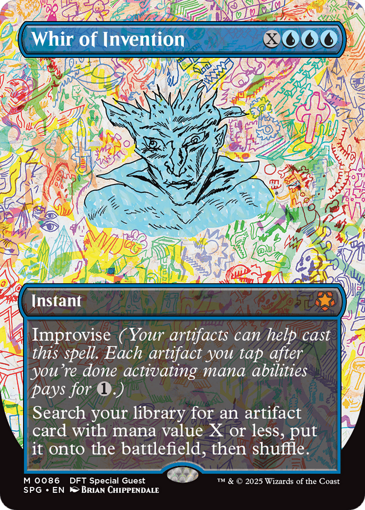 Whir of Invention (SPG-086) [Special Guests] (Borderless) Foil MTG Single Wizards of the Coast