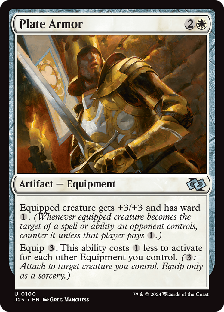 Plate Armor (J25-100) [Foundations Jumpstart] MTG Single Wizards of the Coast