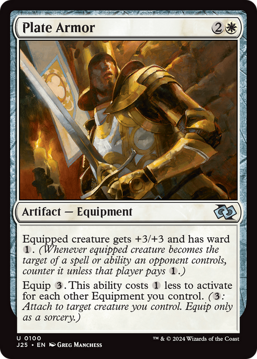 Plate Armor (J25-100) [Foundations Jumpstart] MTG Single Wizards of the Coast