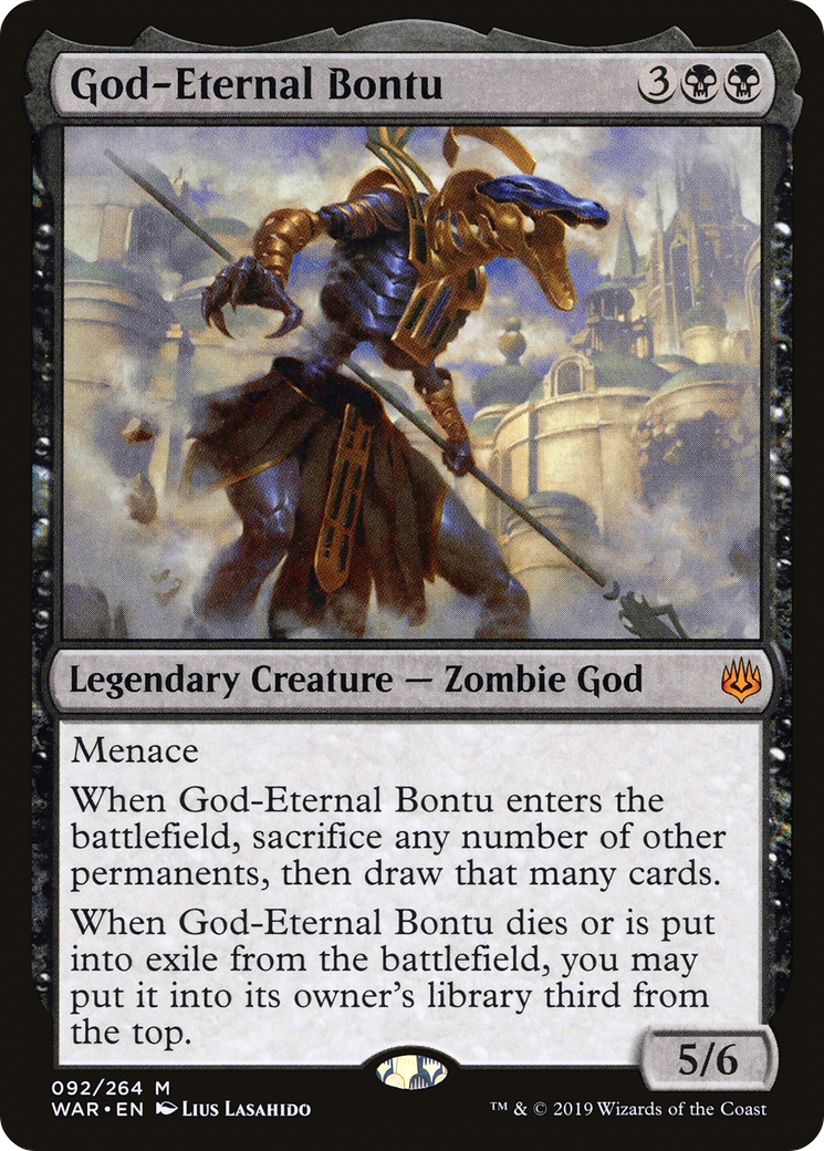 God-Eternal Bontu (WAR-092) [War of the Spark] MTG Single Wizards of the Coast