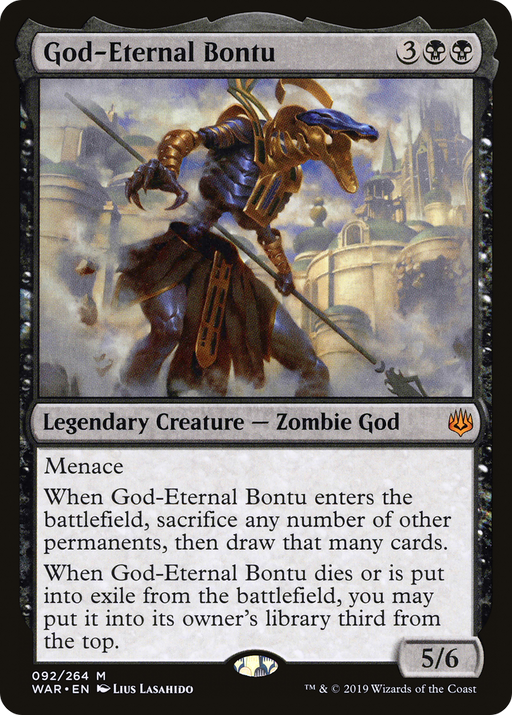 God-Eternal Bontu (WAR-092) [War of the Spark] MTG Single Wizards of the Coast