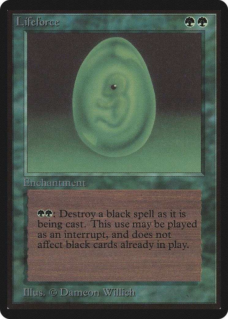 Lifeforce (LEB-) [Oldschool] Limited Edition Beta MTG Single Wizards of the Coast