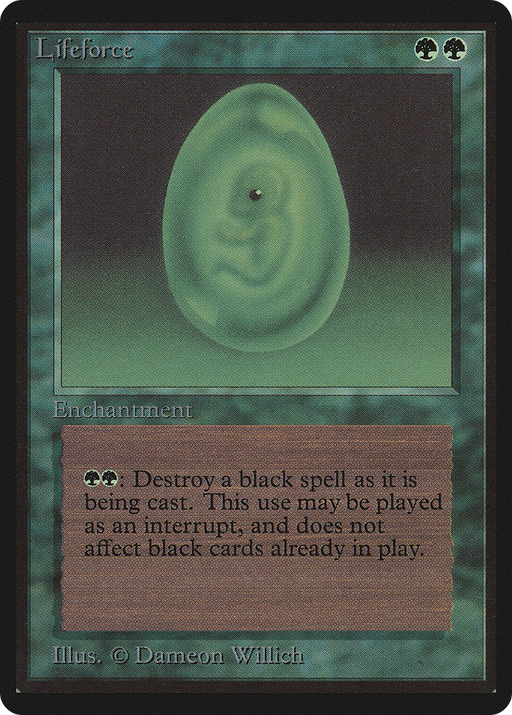 Lifeforce (LEB-) [Oldschool] Limited Edition Beta MTG Single Wizards of the Coast