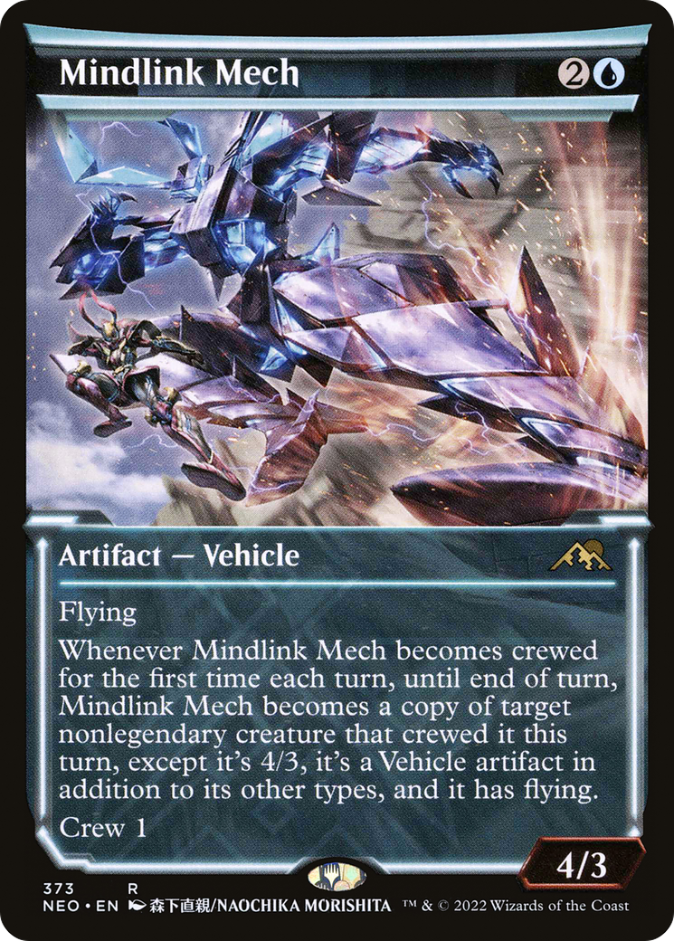 Mindlink Mech (NEO-373) [Kamigawa: Neon Dynasty] (Showcase) Foil MTG Single Wizards of the Coast
