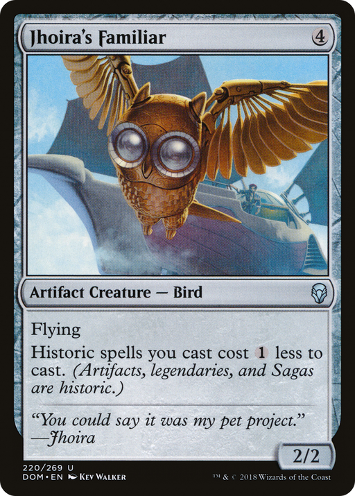 Jhoira's Familiar (DOM-220) [Dominaria] MTG Single Wizards of the Coast