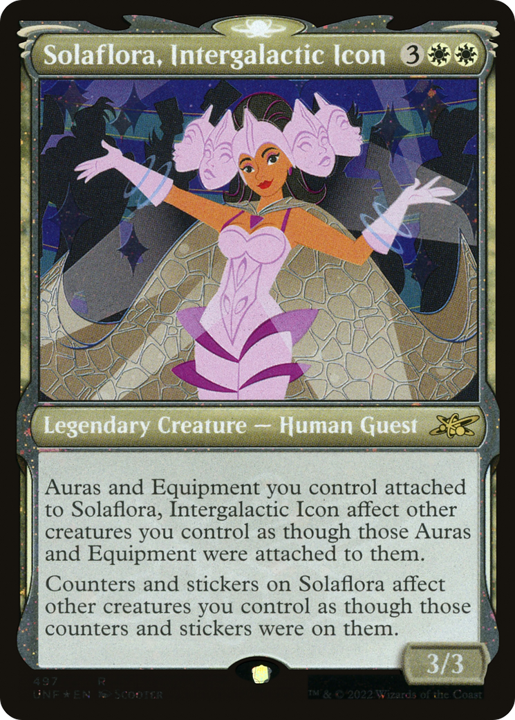 Solaflora, Intergalactic Icon (Galaxy Foil) (UNF-497) [Unfinity] (Showcase) Foil MTG Single Wizards of the Coast