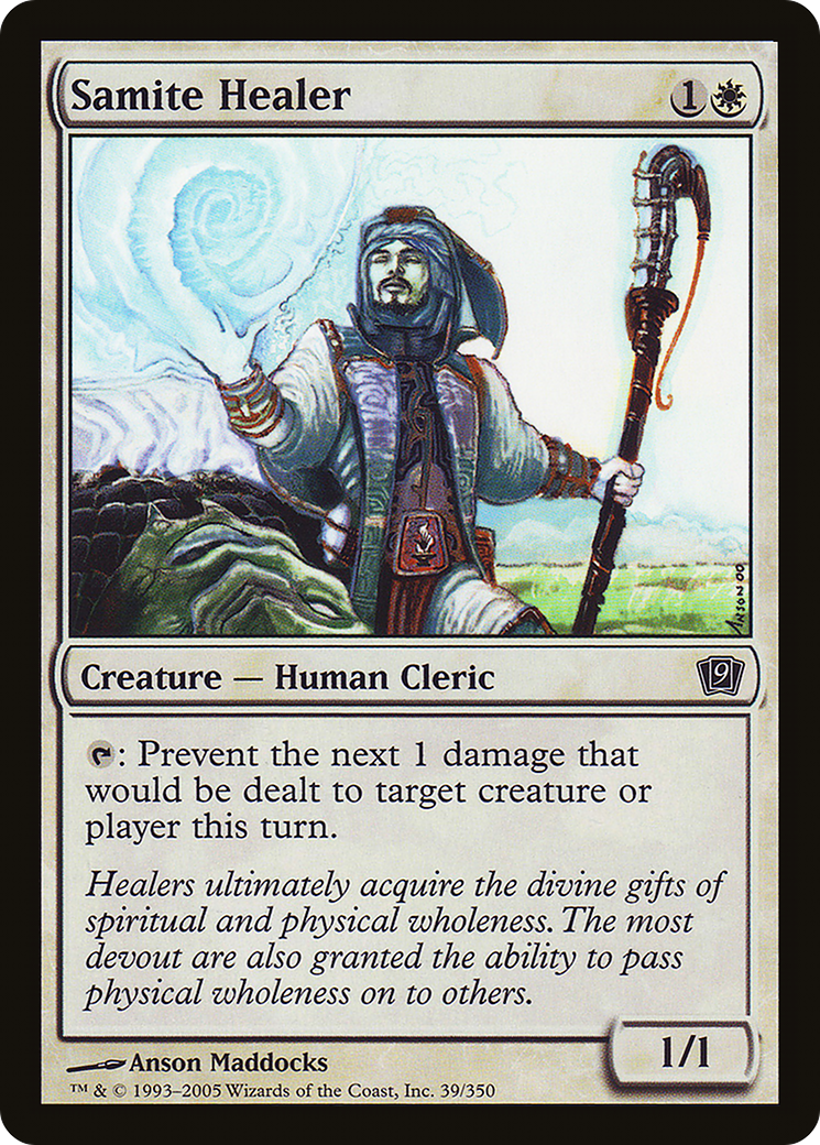 Samite Healer (9ED-039) [9th Edition] MTG Single Wizards of the Coast