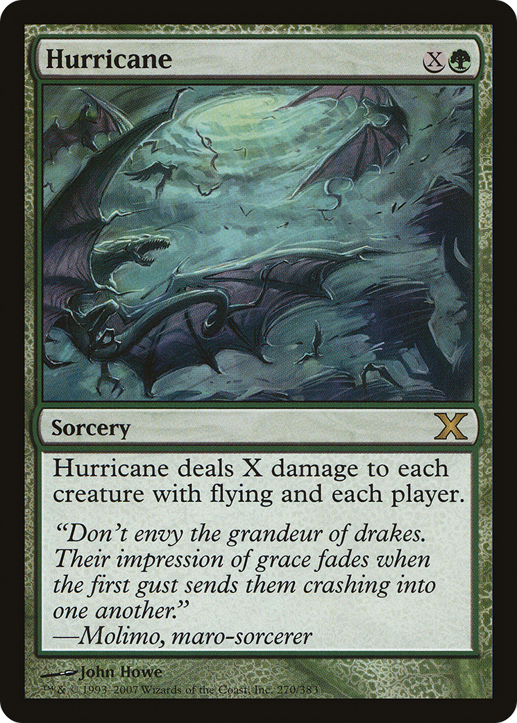 Hurricane (10E-270) [Tenth Edition] MTG Single Wizards of the Coast