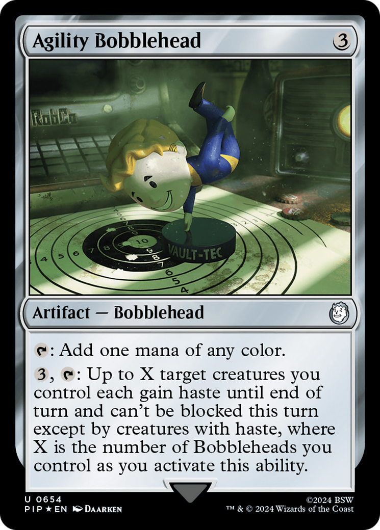 Agility Bobblehead (Surge Foil) (PIP-654) [Fallout] Foil MTG Single Wizards of the Coast