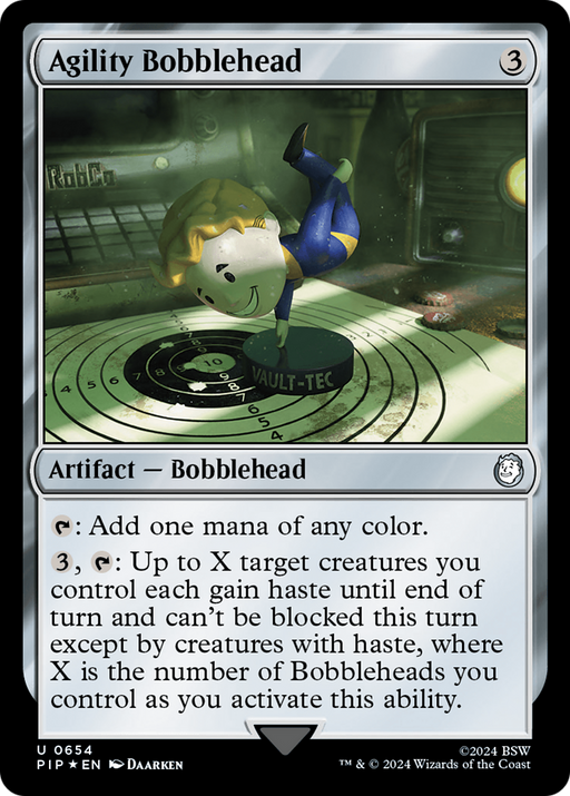 Agility Bobblehead (Surge Foil) (PIP-654) [Fallout] Foil MTG Single Wizards of the Coast