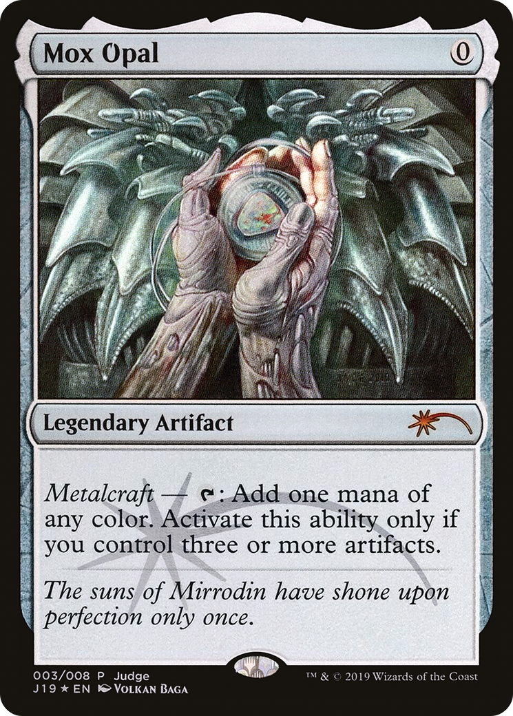 Mox Opal (JDG-003) [Misc] Judge Gift Cards 2019 Foil MTG Single Wizards of the Coast