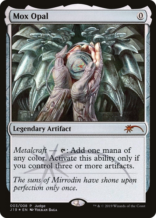 Mox Opal (JDG-003) [Misc] Judge Gift Cards 2019 Foil MTG Single Wizards of the Coast