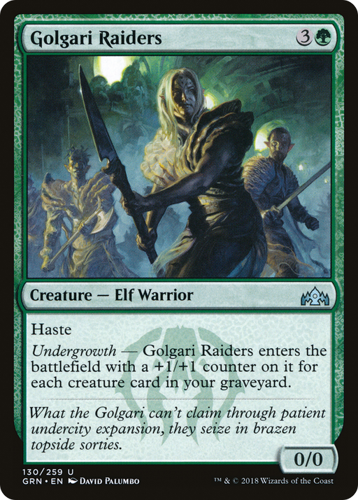 Golgari Raiders (GRN-130) [Guilds of Ravnica] Foil MTG Single Wizards of the Coast