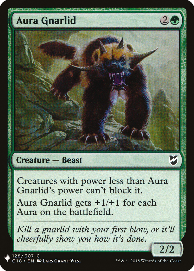 Aura Gnarlid (LIST-C18-128) [Mystery Booster] The List MTG Single Wizards of the Coast
