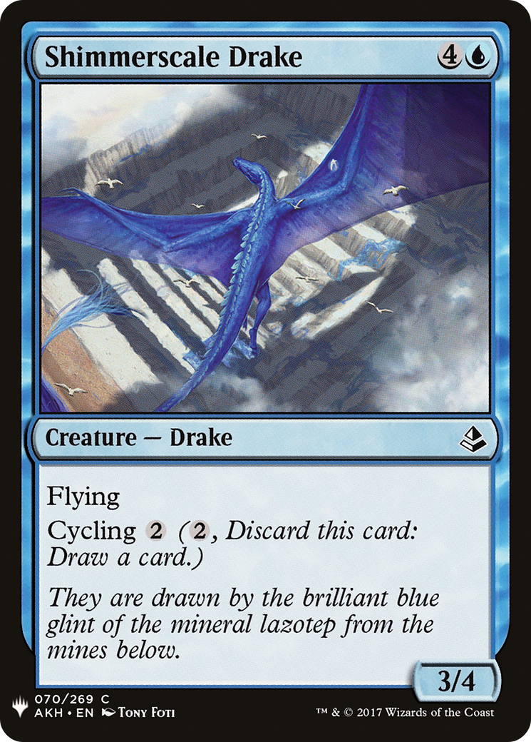 Shimmerscale Drake (LIST-AKH-70) [Mystery Booster] The List MTG Single Wizards of the Coast