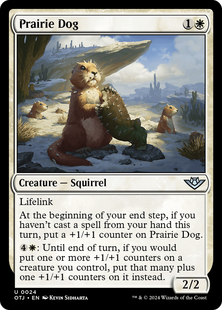 Prairie Dog (OTJ-024) [Outlaws of Thunder Junction] Foil MTG Single Wizards of the Coast