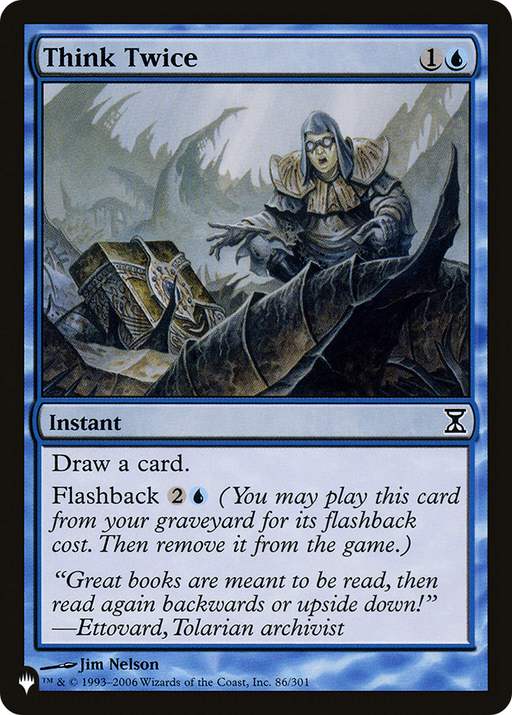 Think Twice (LIST-TSP-86) [Mystery Booster] The List MTG Single Wizards of the Coast