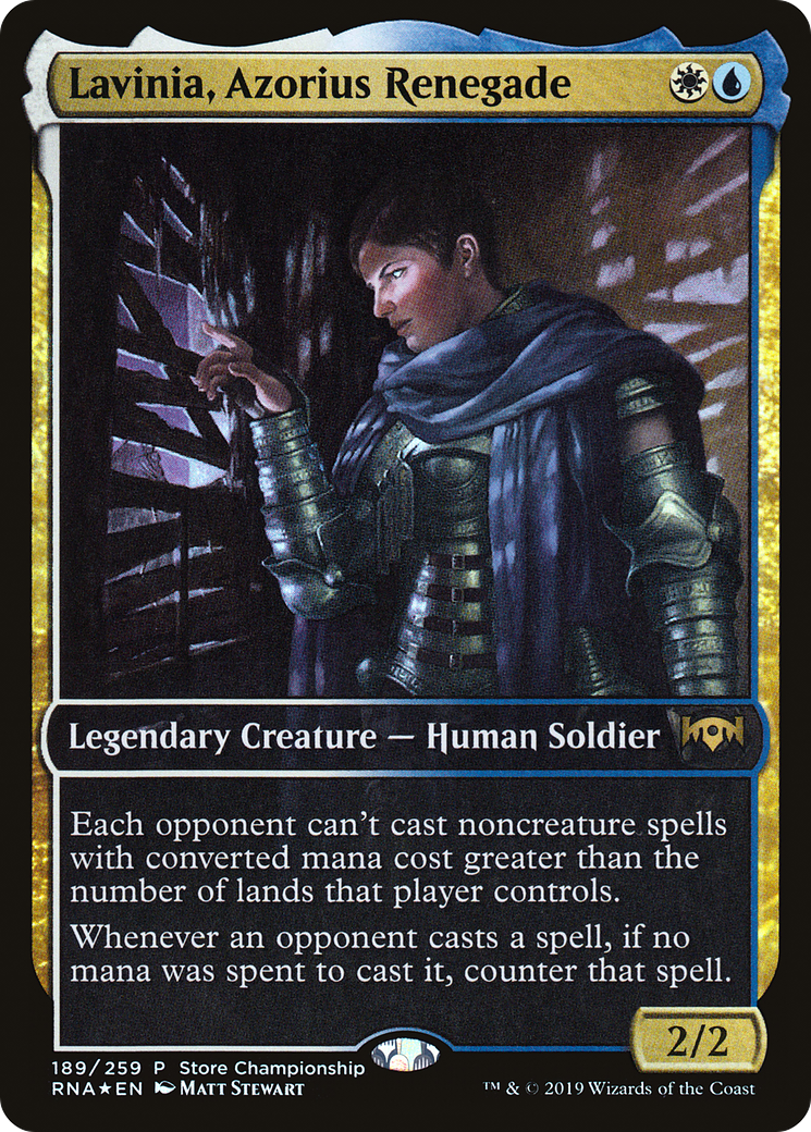 Lavinia, Azorius Renegade (GAME-189) [Ravnica Allegiance Promos] Foil MTG Single Wizards of the Coast
