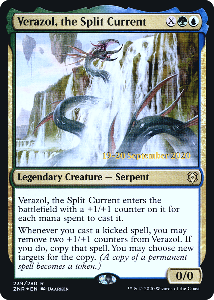 Verazol, the Split Current (PRE-239) [Zendikar Rising Promos] Foil MTG Single Wizards of the Coast