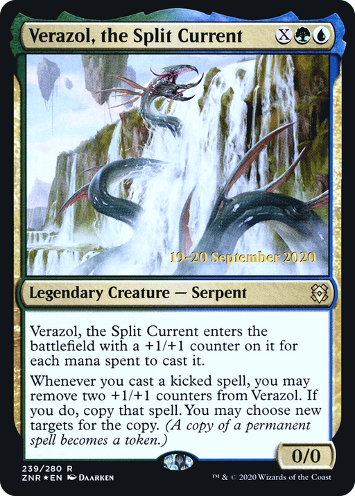 Verazol, the Split Current (PRE-239) [Zendikar Rising Promos] Foil MTG Single Wizards of the Coast