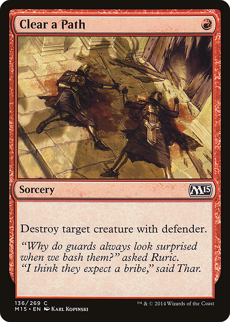 Clear a Path (M15-136) [Magic 2015] MTG Single Wizards of the Coast