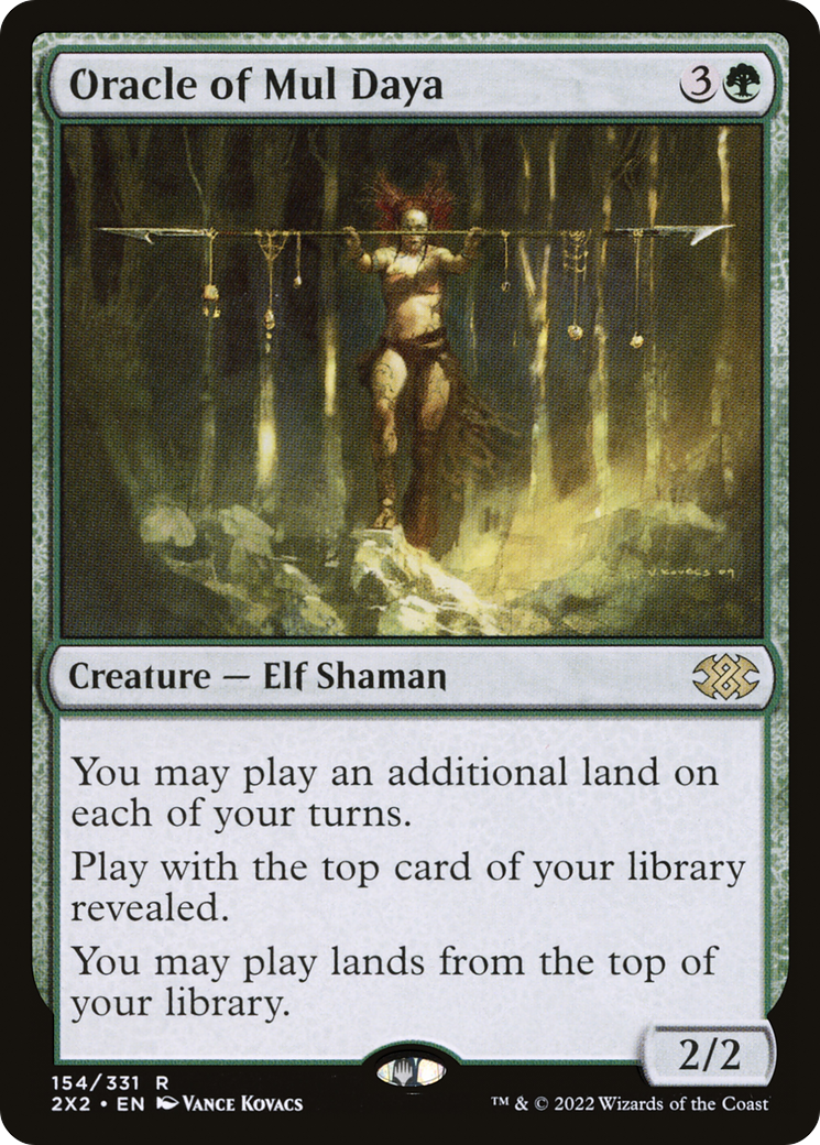 Oracle of Mul Daya (2X2-154) [Double Masters 2022] Foil MTG Single Wizards of the Coast