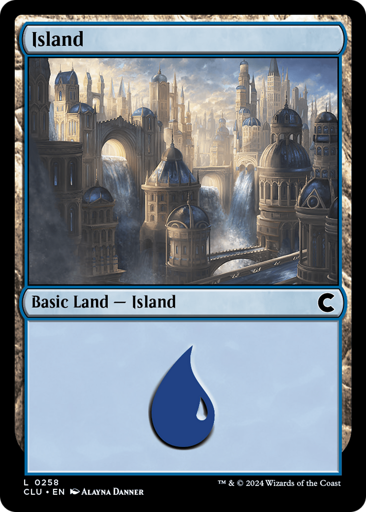 Island (0258) (CLU-258) [Ravnica: Clue Edition] MTG Single Wizards of the Coast