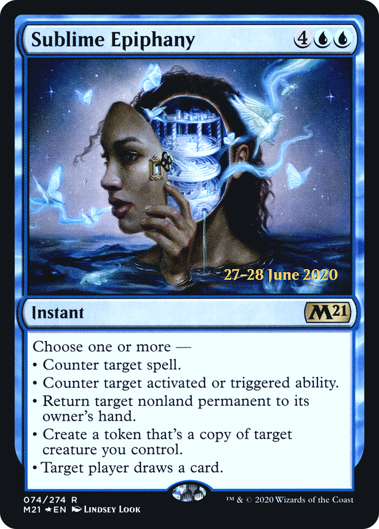 Sublime Epiphany (PRE-074) [Core Set 2021 Promos] Foil MTG Single Wizards of the Coast