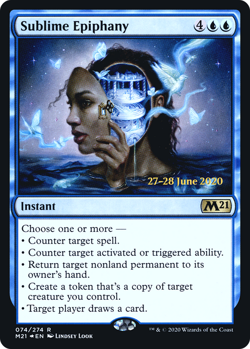 Sublime Epiphany (PRE-074) [Core Set 2021 Promos] Foil MTG Single Wizards of the Coast